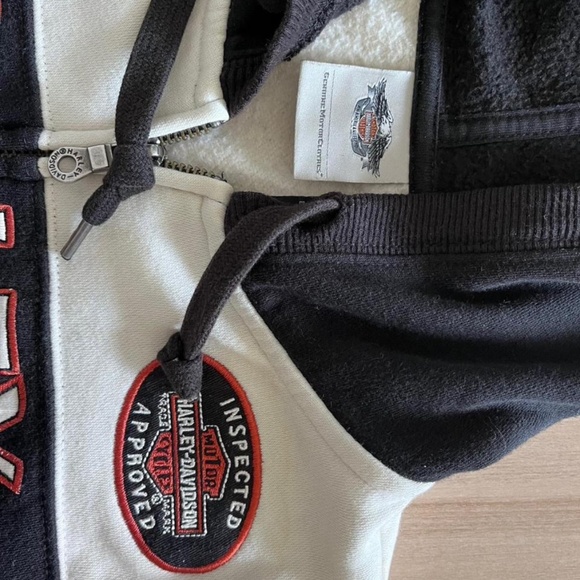 VINTAGE HARLEY DAVIDSON ZIP UP SWEATER - Picture 3 of 5